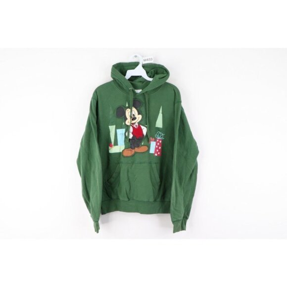 Disney Shanghai Disneyland Christmas Mickey Mouse Hoodie Sweatshirt - Picture 1 of 8